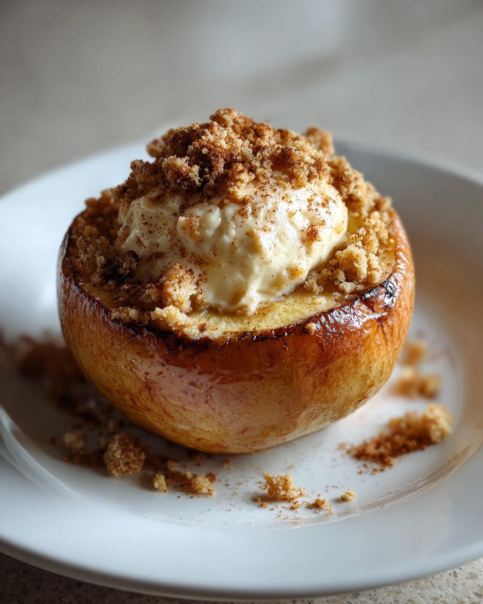 cheesecake stuffed baked apples