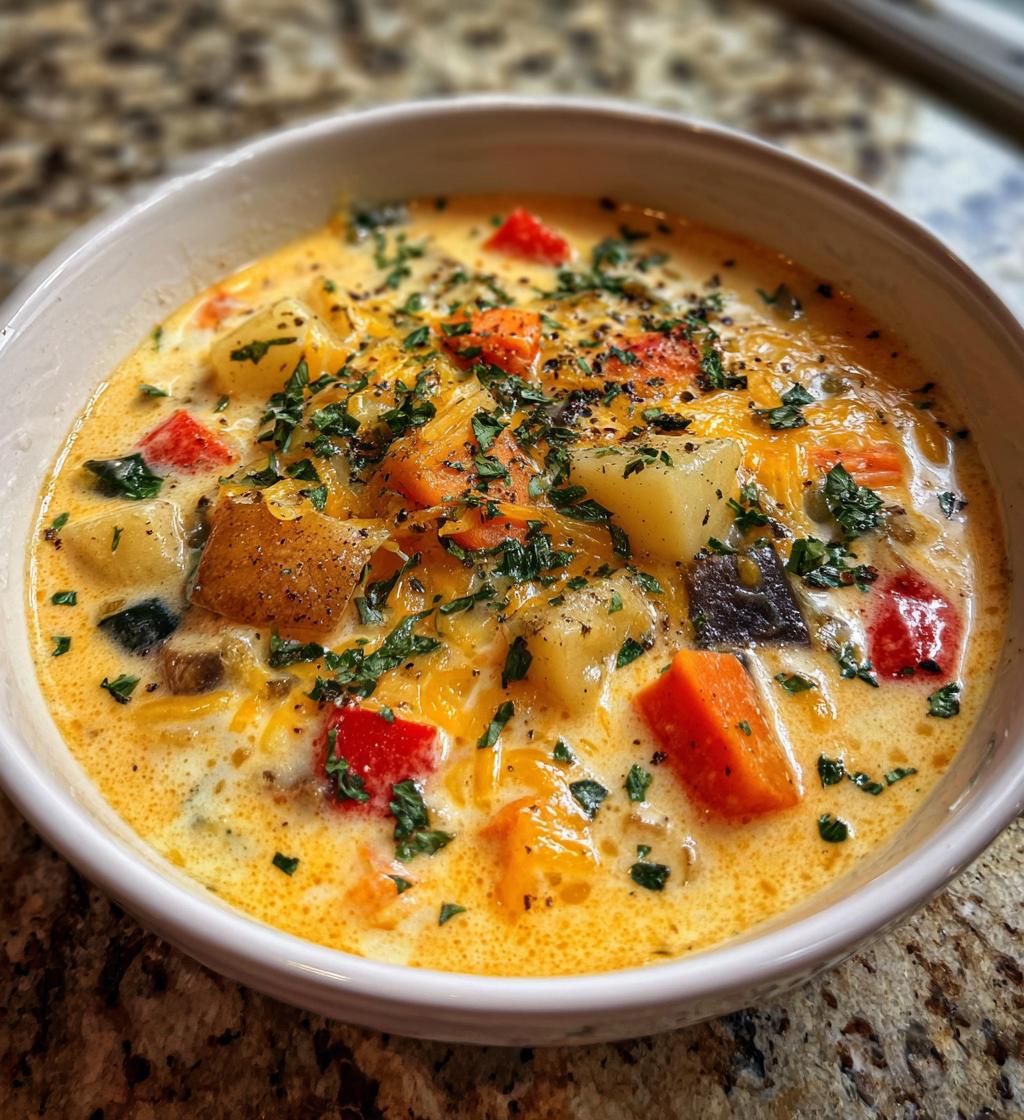 cheesy vegetable soup