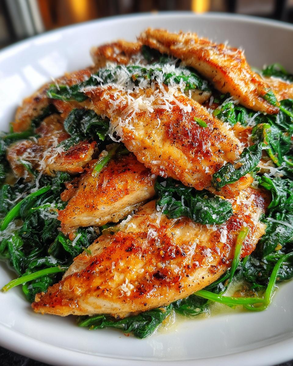 chicken and spinach recipes healthy