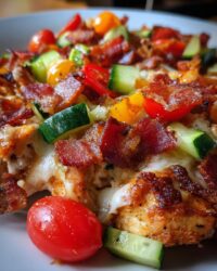 chicken bacon ranch and veggies