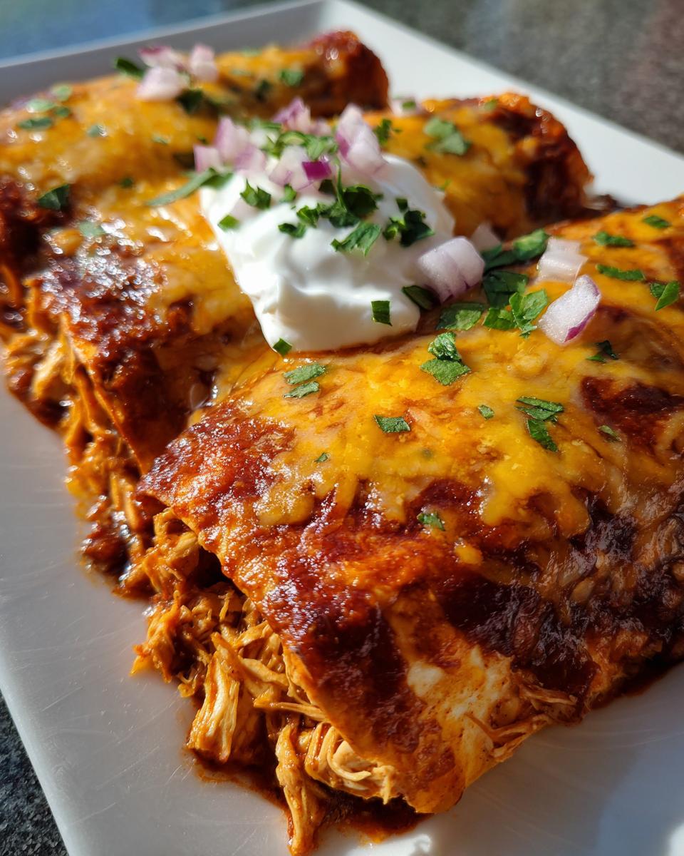 chicken enchiladas - detail 1