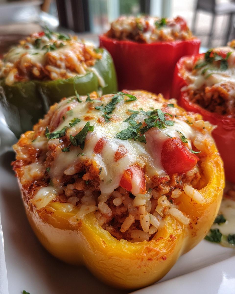chicken stuffed peppers