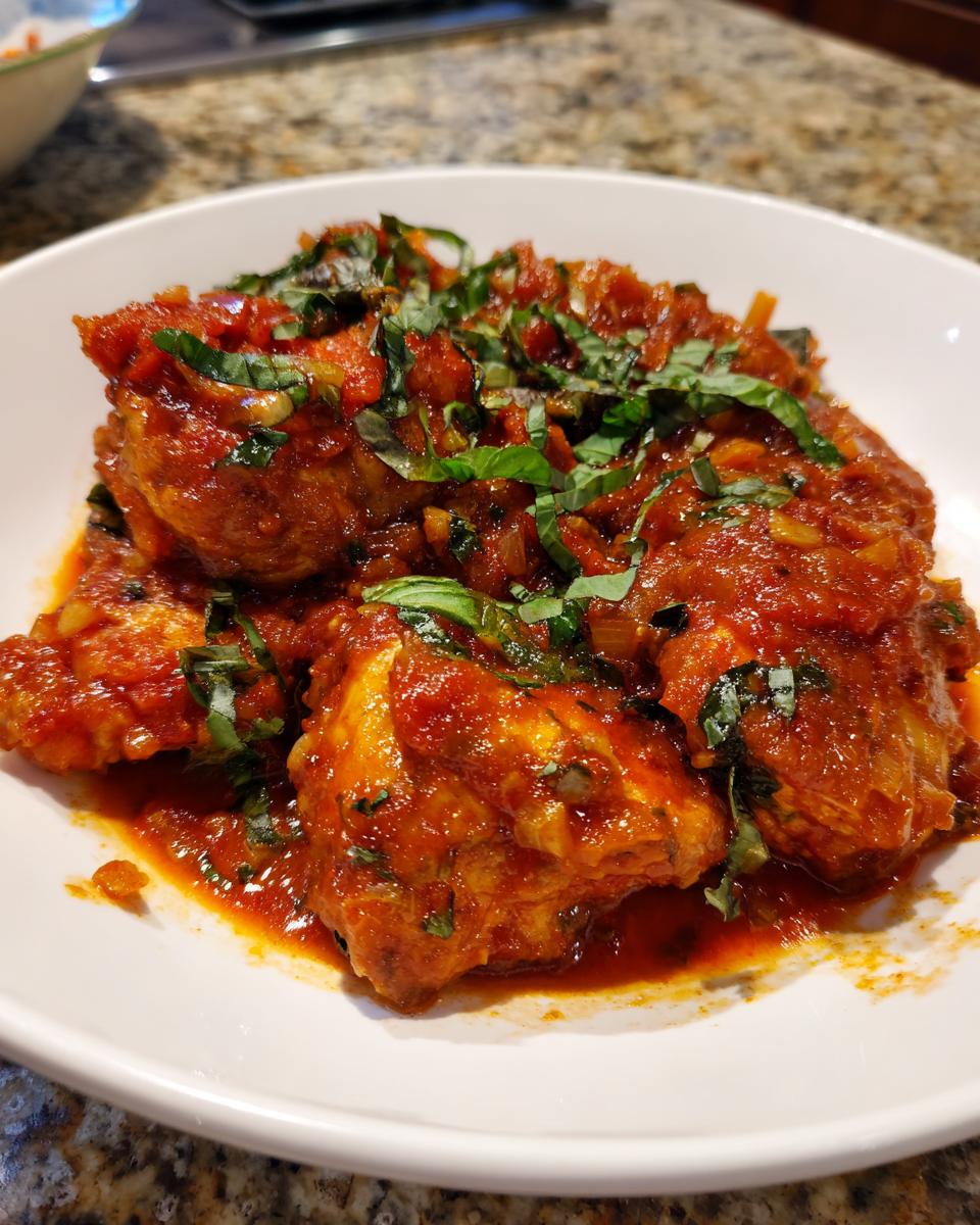 chicken tomato sauce - detail 1