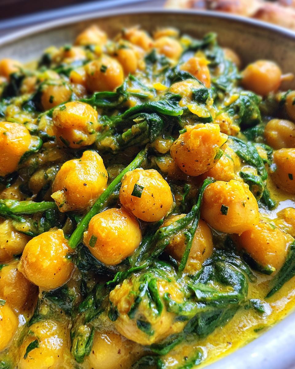 chickpea and spinach curry