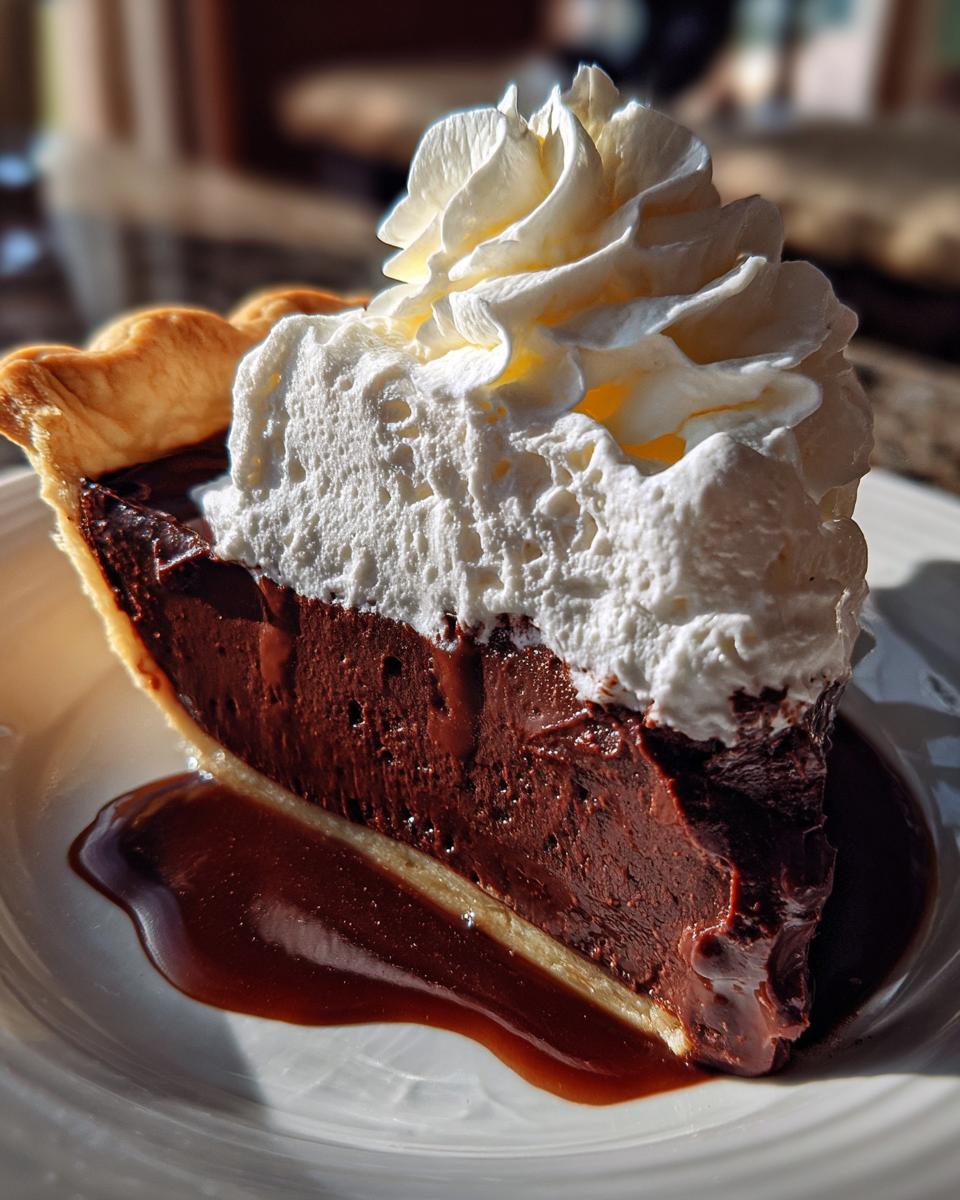 chocolate pie - detail 1