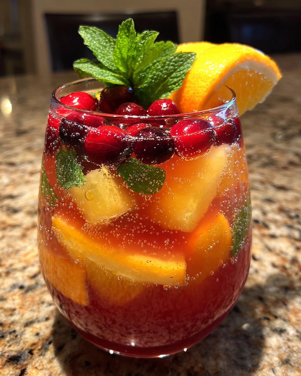 christmas punch mocktail recipe