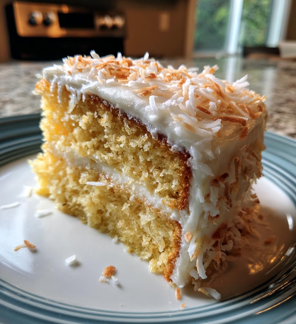 coconut cake using cake mix - detail 1