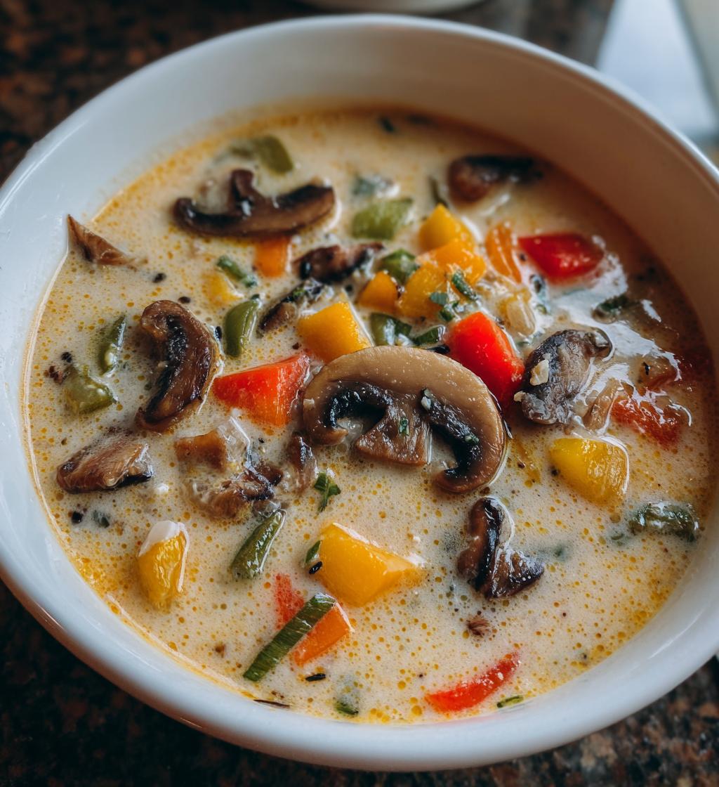 coconut milk soup - detail 1
