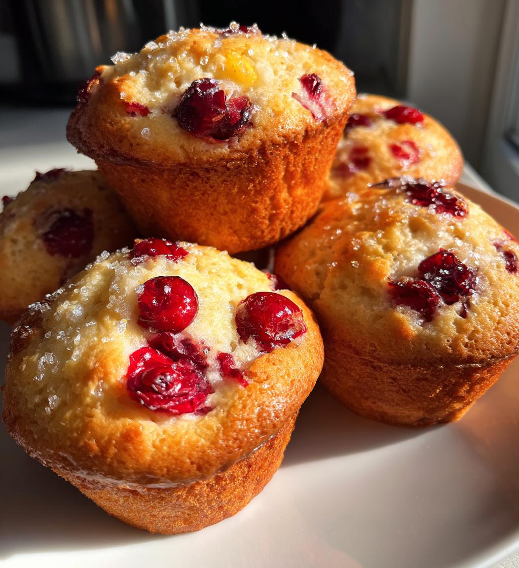 cranberry orange muffins - detail 1