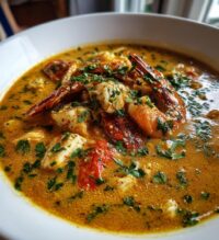 creamy crab and shrimp seafood bisque
