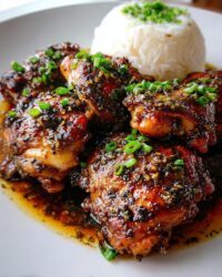 crock pot honey garlic chicken thighs