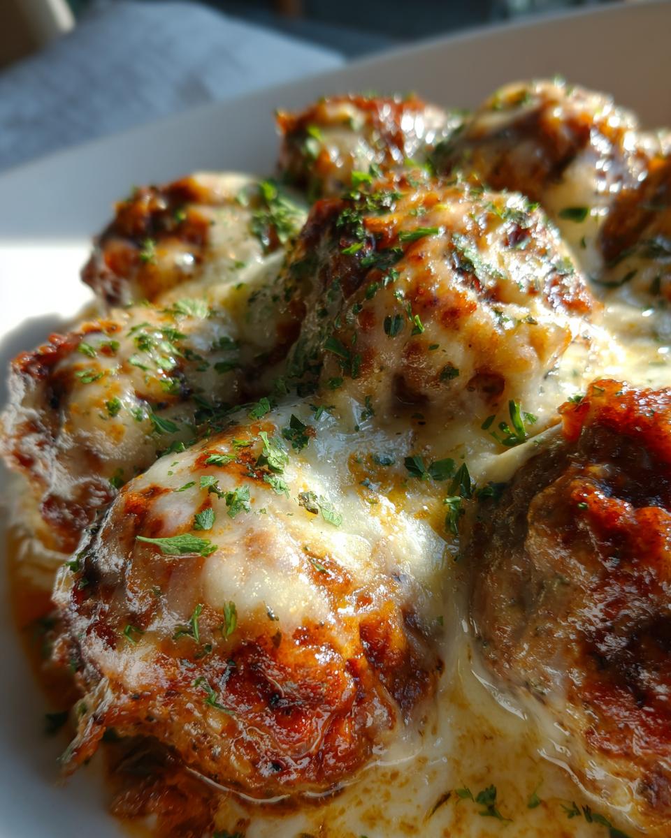 crockpot french onion meatballs - detail 1