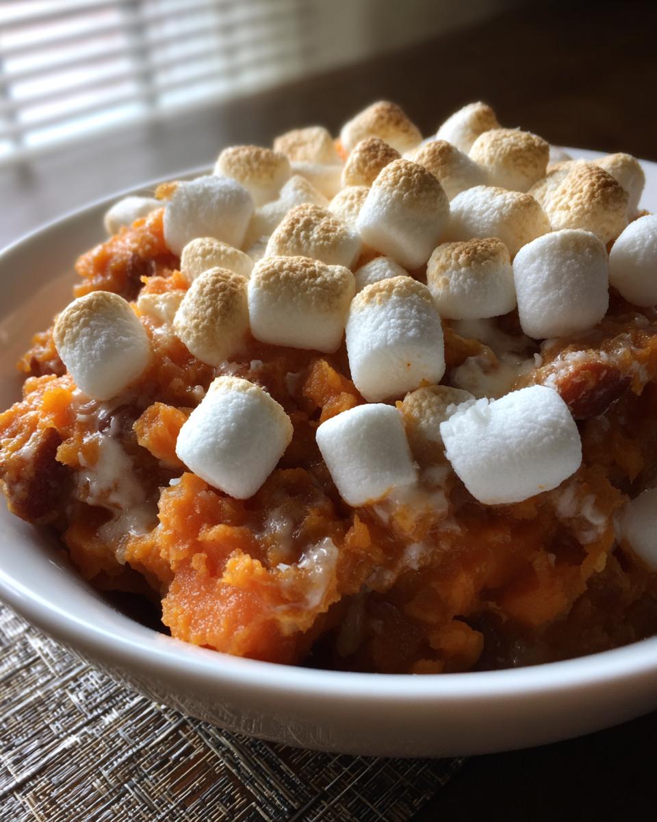 crockpot sweet potato casserole - detail 1