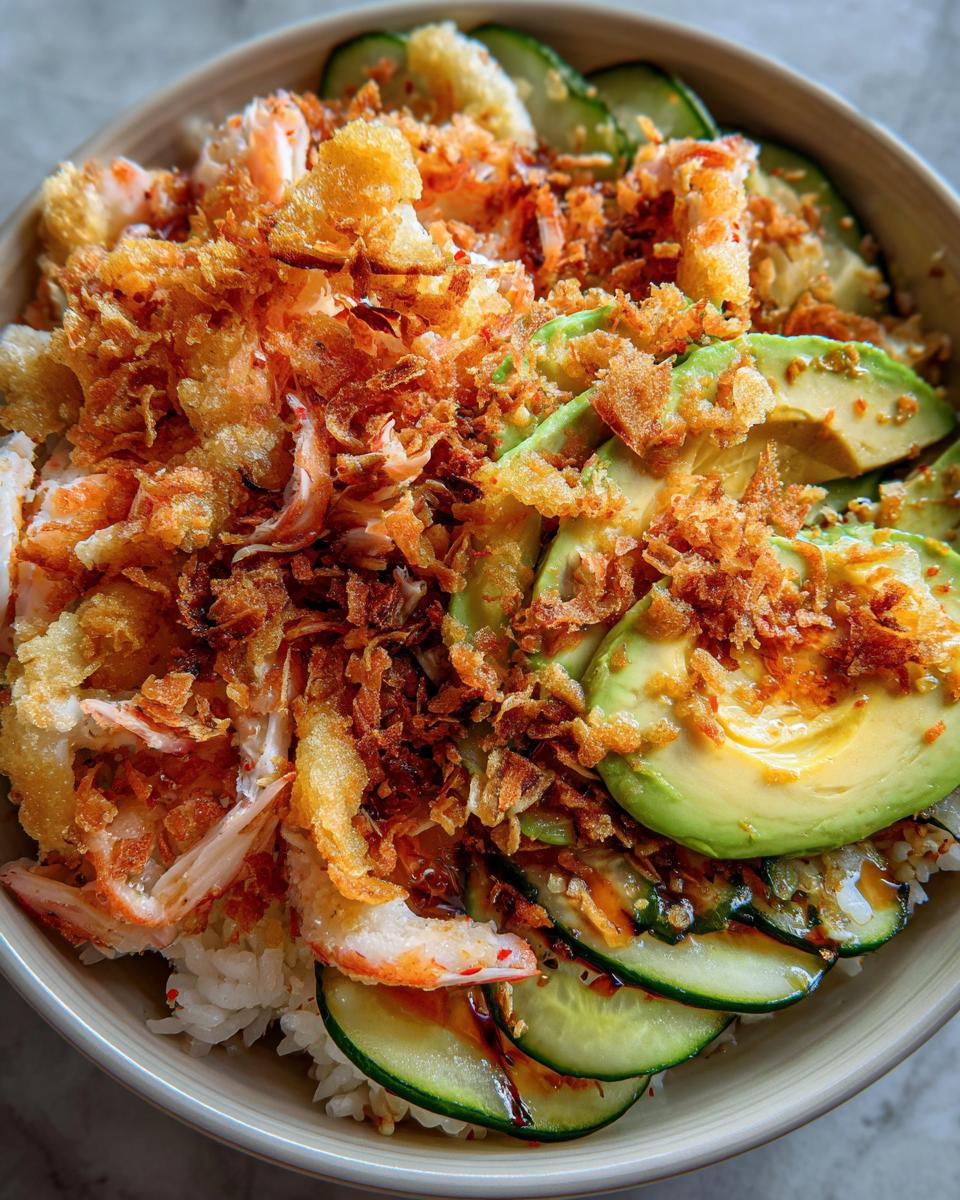 crunch roll sushi bowl