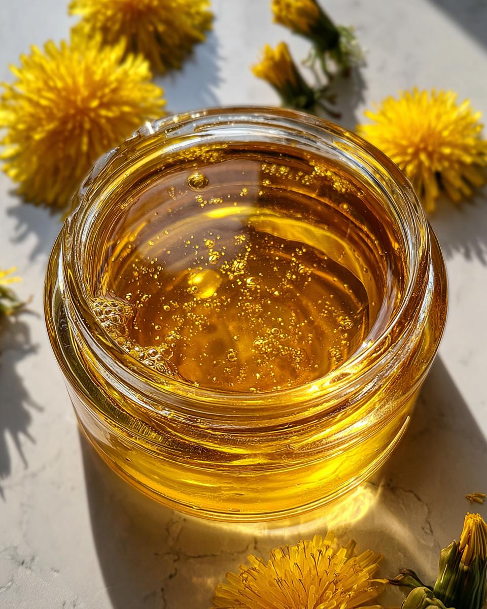 dandelion syrup recipe - detail 1