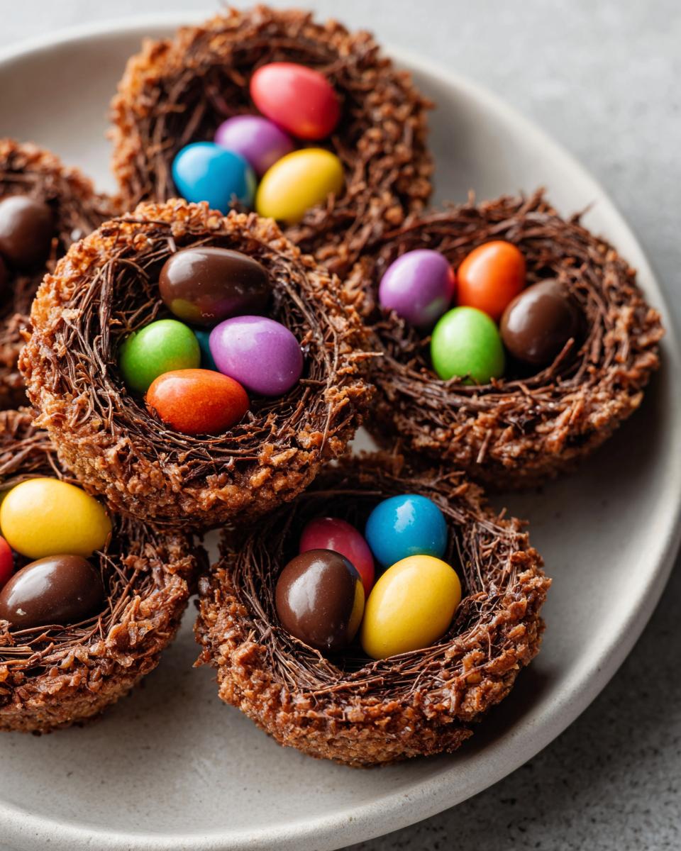 easter birds nest cookies