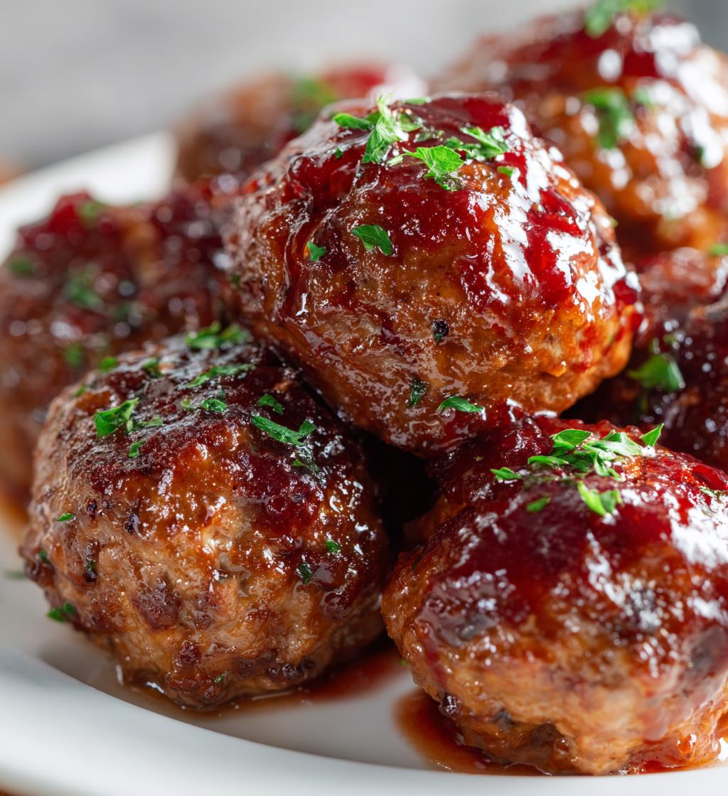 easy cranberry meatballs - detail 1