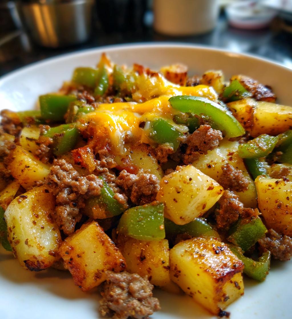 easy hamburger hash recipe - detail 1