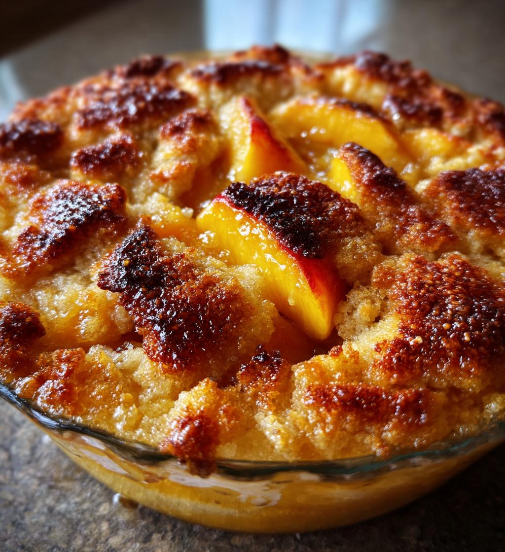 easy peach cobbler - detail 1