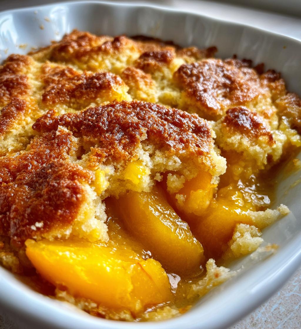 easy peach cobbler