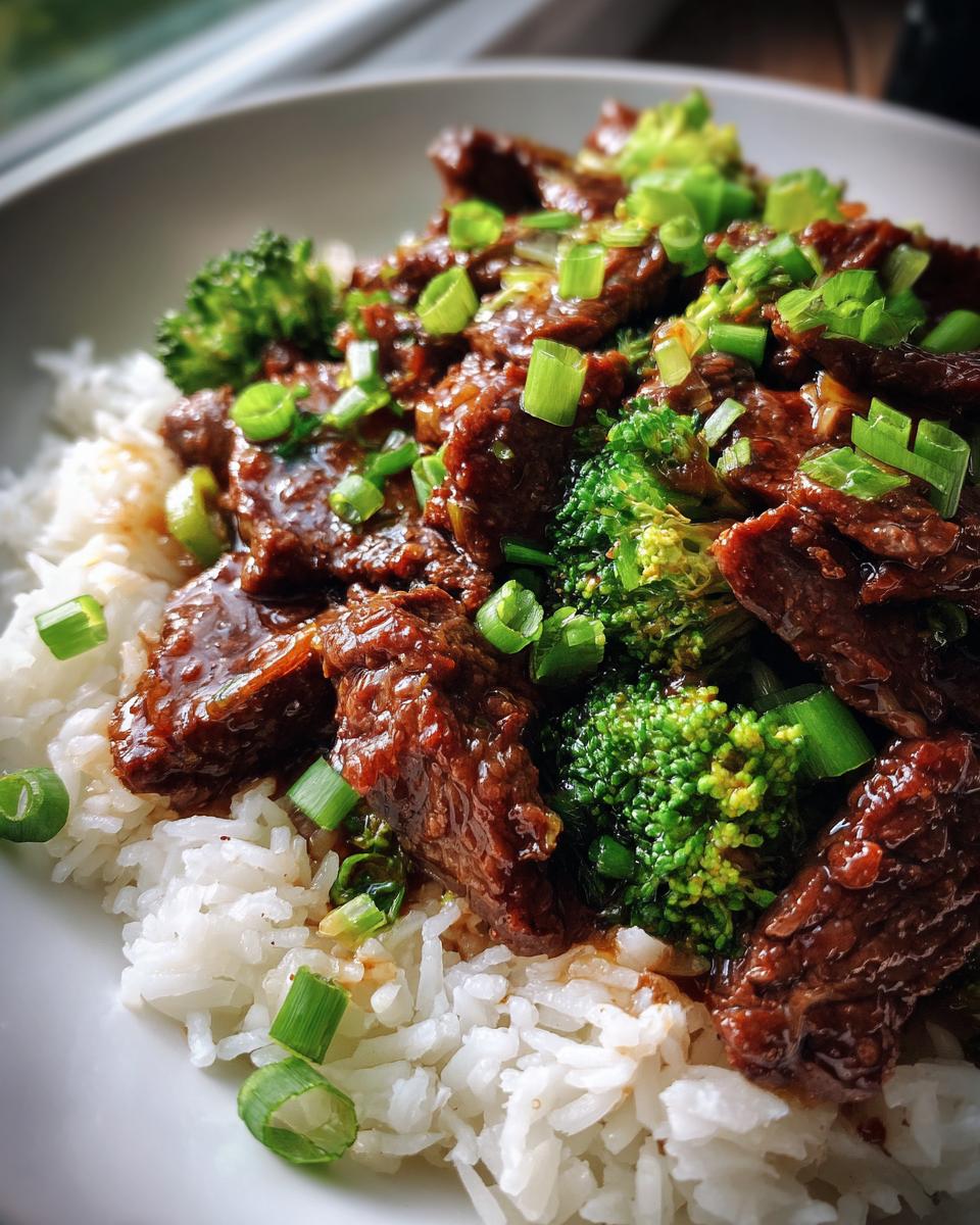 easy sticky beef and rice