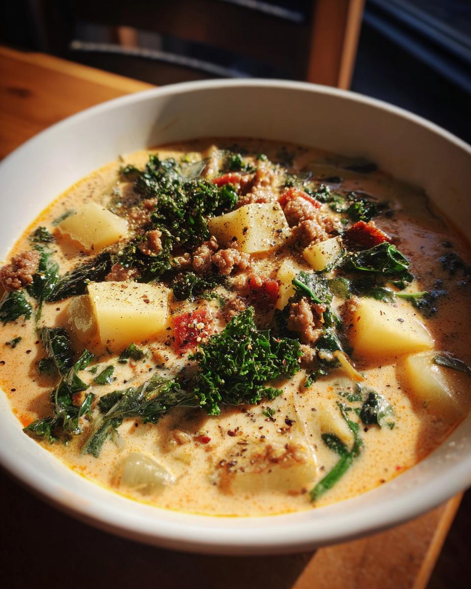 easy zuppa toscana soup - detail 1