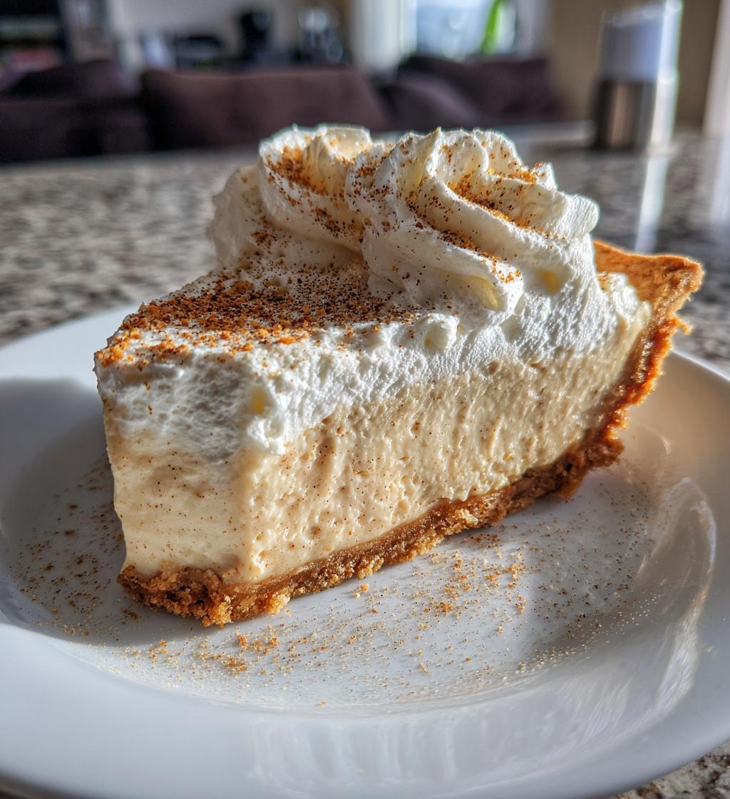 eggnog pie - detail 1