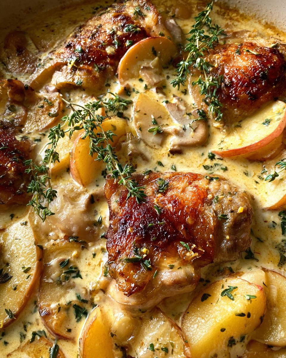 french chicken casserole a la normande