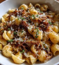 french onion pasta