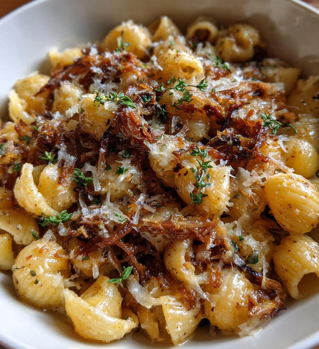french onion pasta