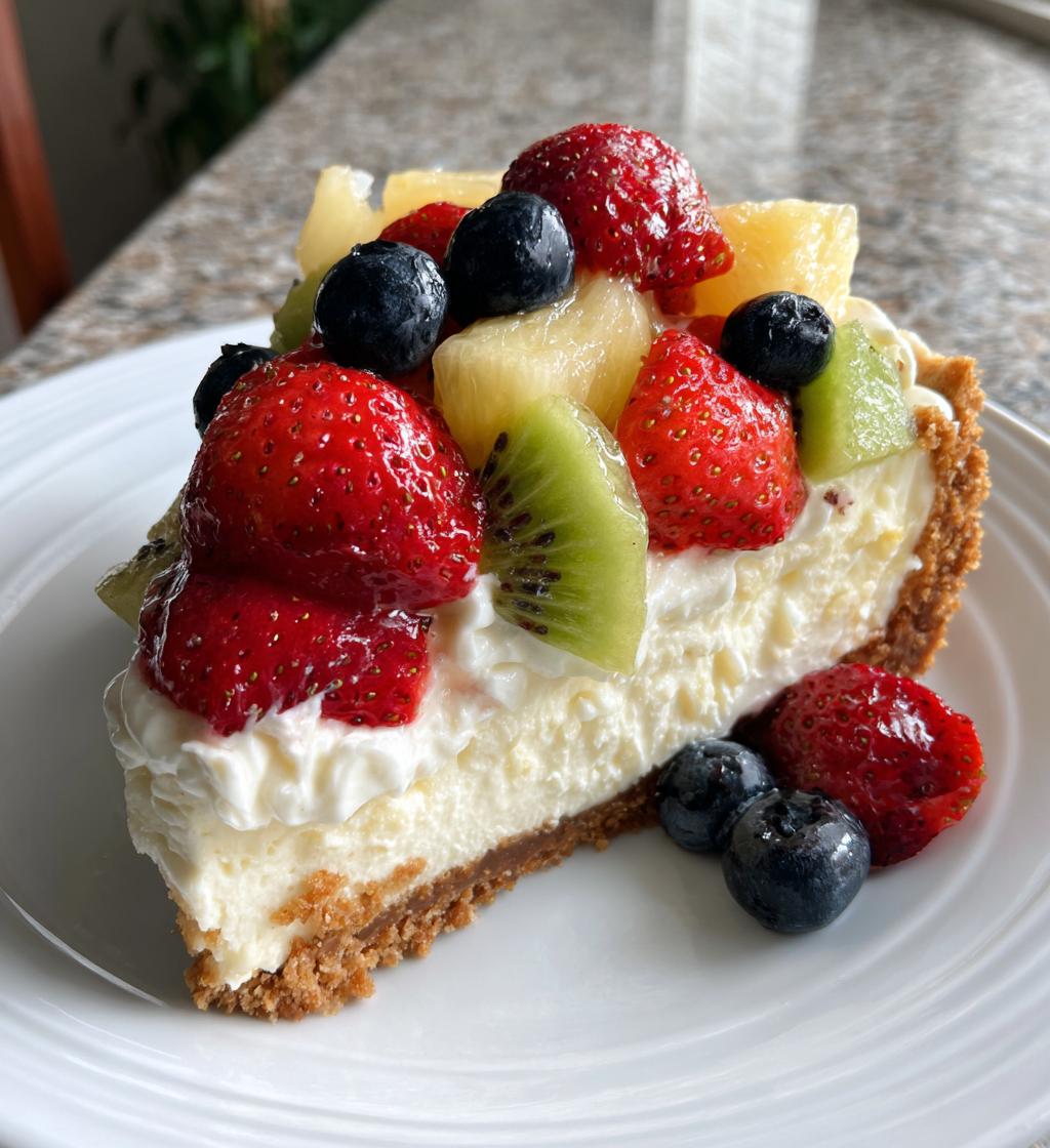 fruit salad cheesecake