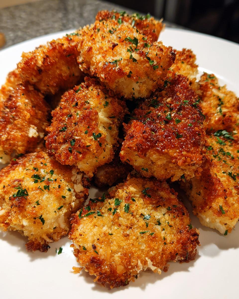 garlic parmesan chicken bites - detail 1