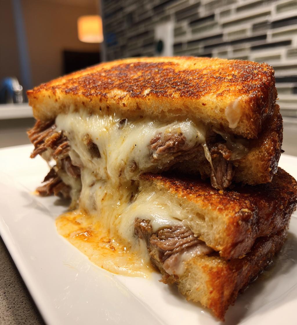 grilled cheese steak sandwich - detail 1