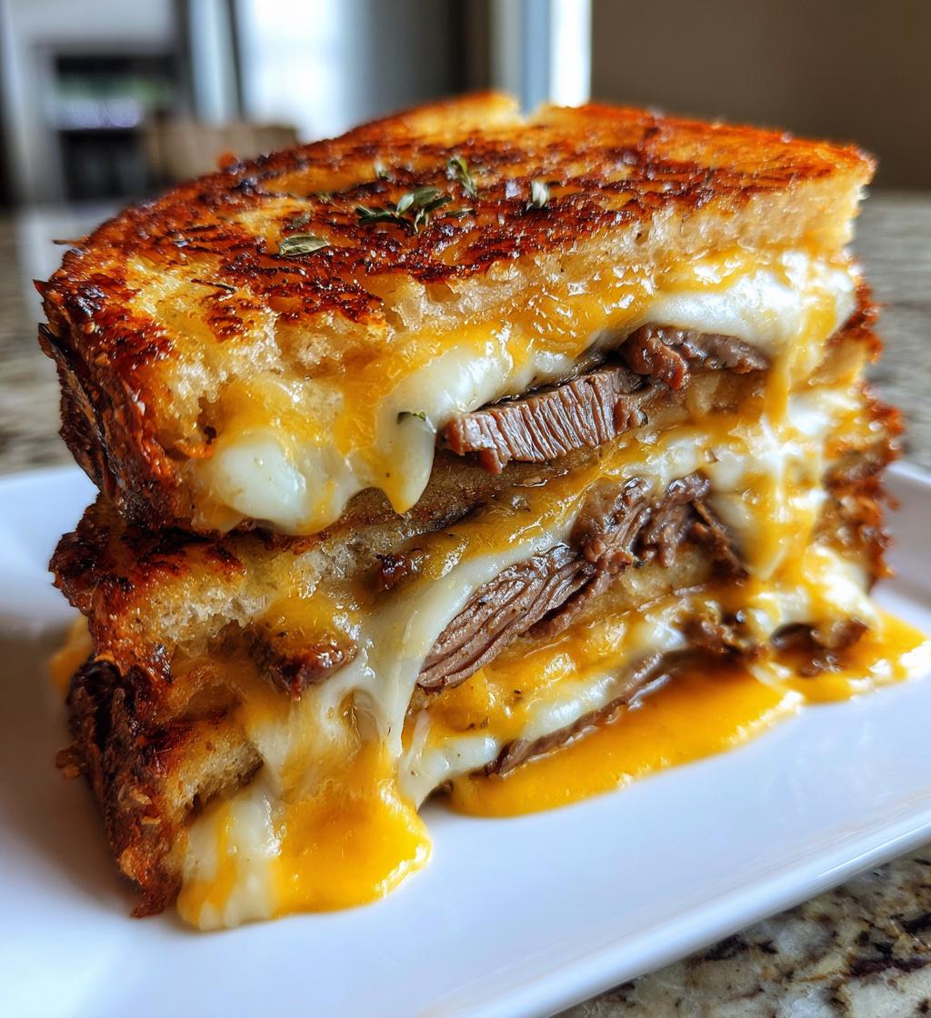 grilled cheese steak sandwich