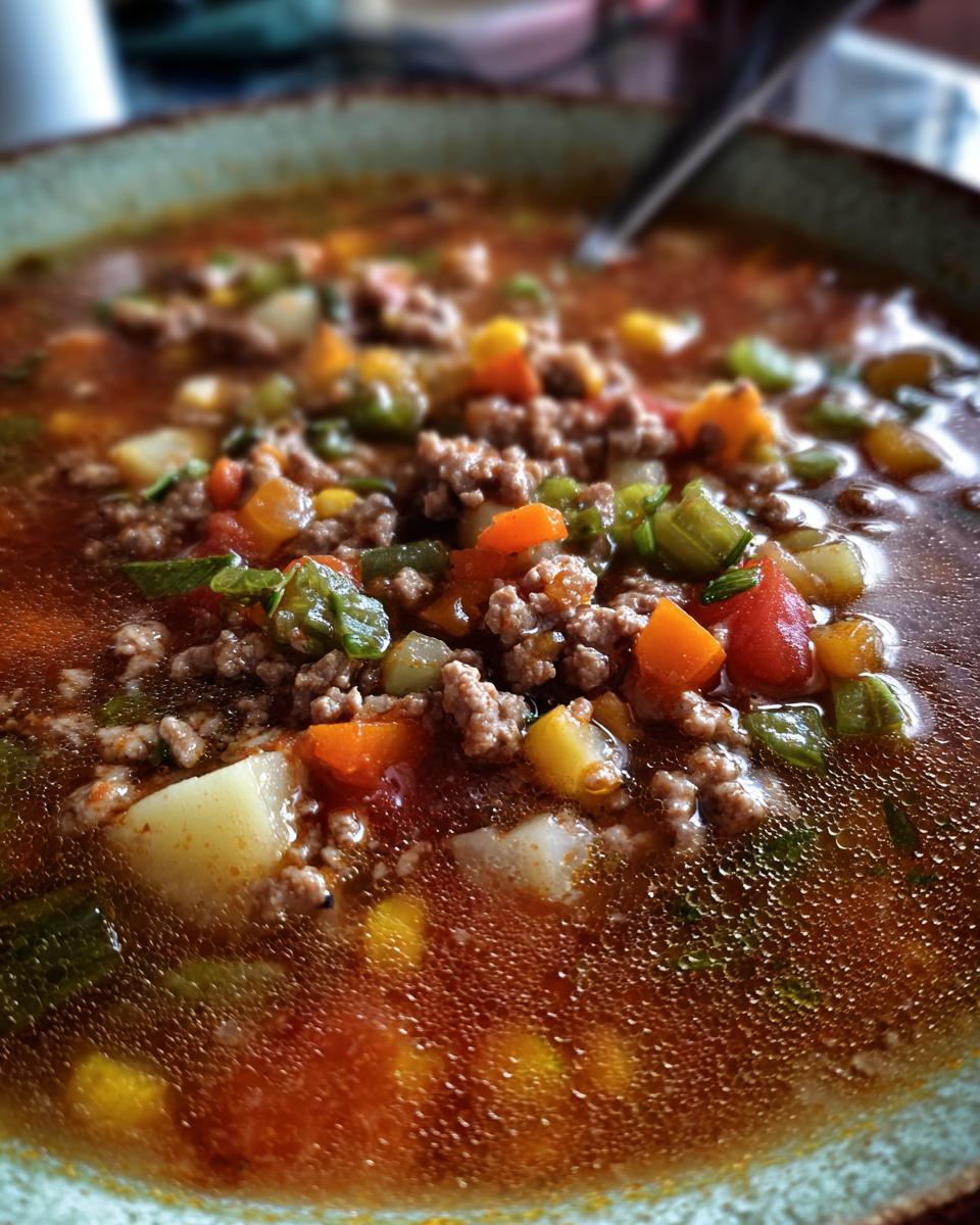 hamburger soup recipe - detail 1