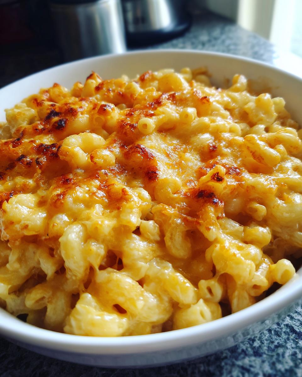 homemade mac and cheese - detail 1