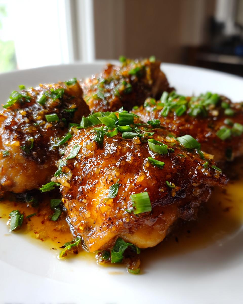 honey garlic chicken thighs in crock pot