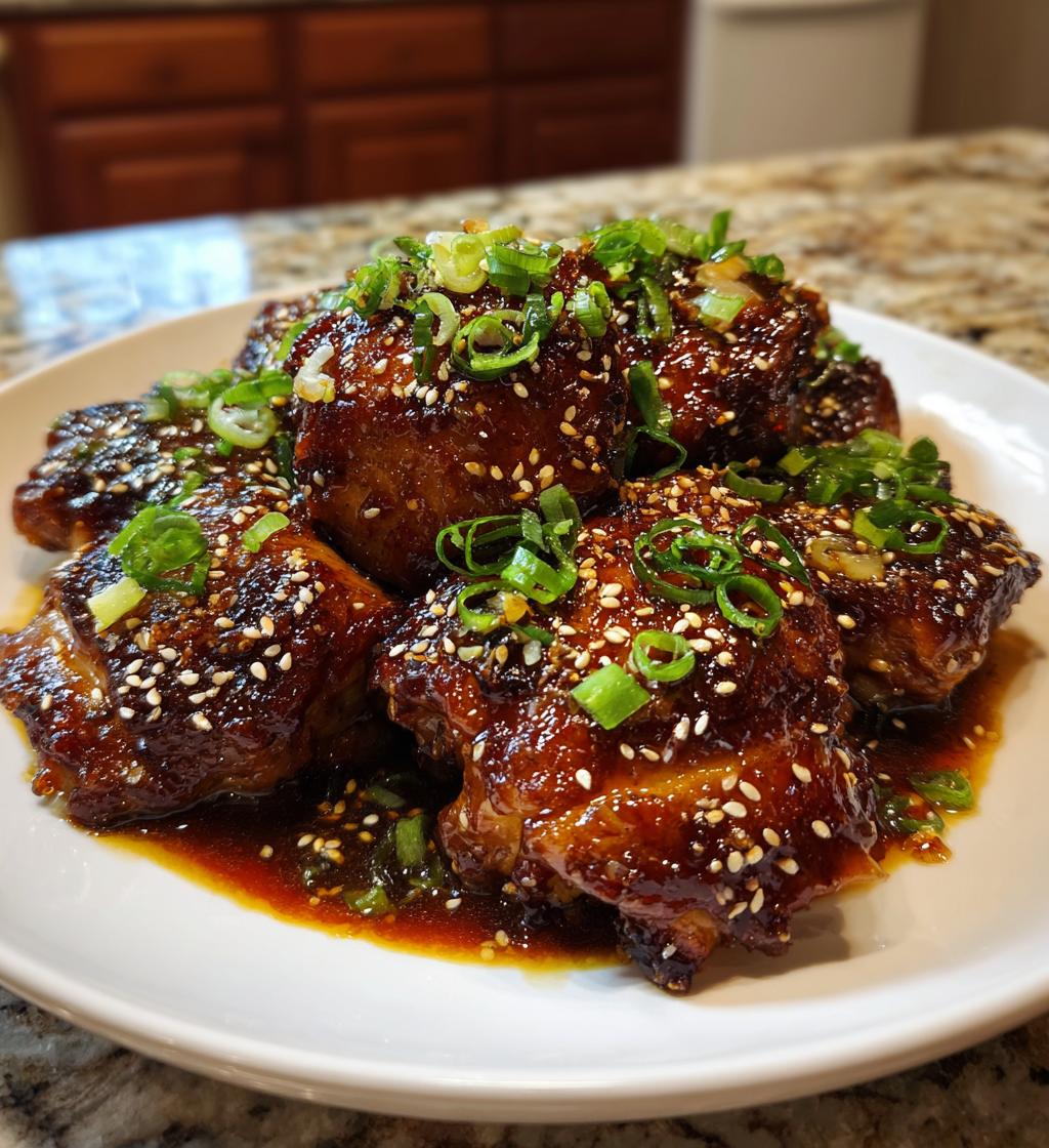 honey garlic crock pot chicken thighs - detail 1