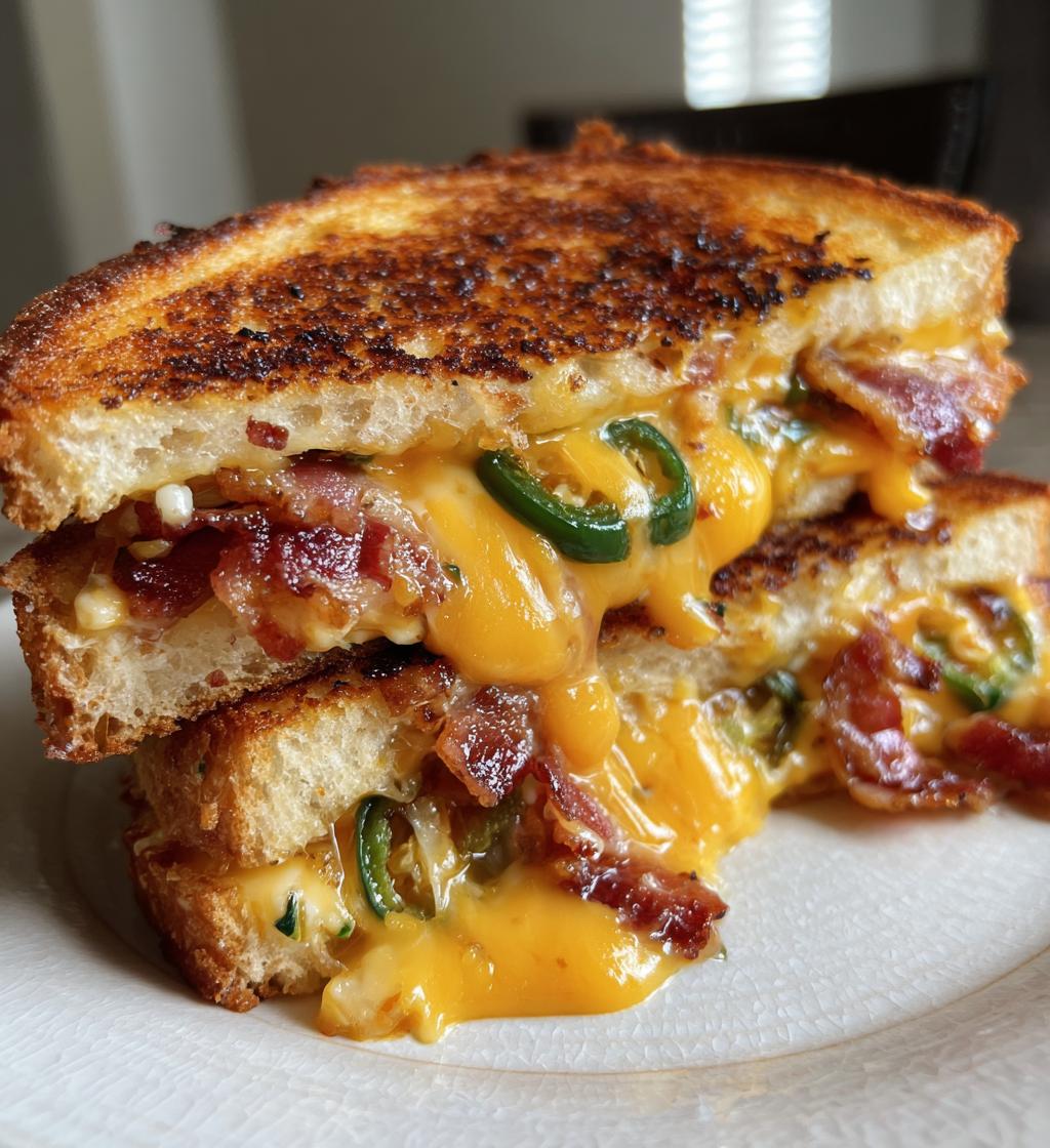 jalapeno bacon grilled cheese - detail 1