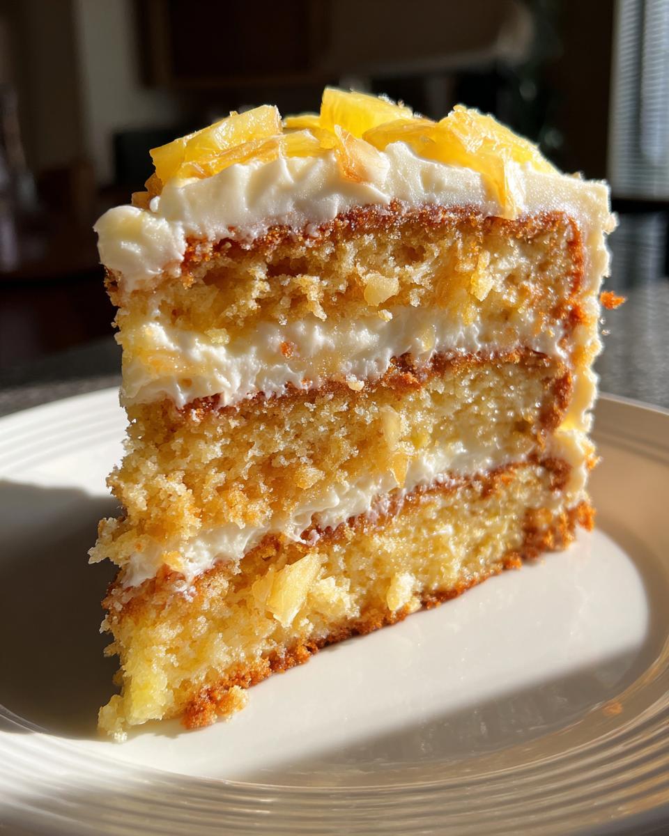 juicy pineapple heaven cake - detail 1