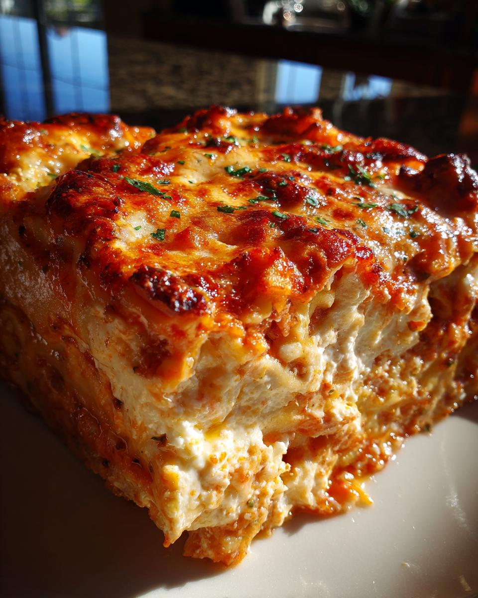 lasagna casserole with ricotta - detail 1