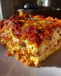 lasagna casserole with ricotta