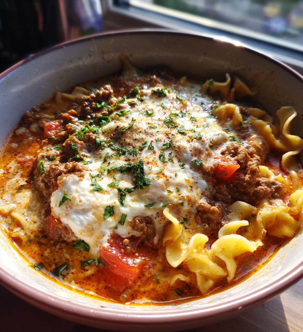 lasagna soup - detail 1