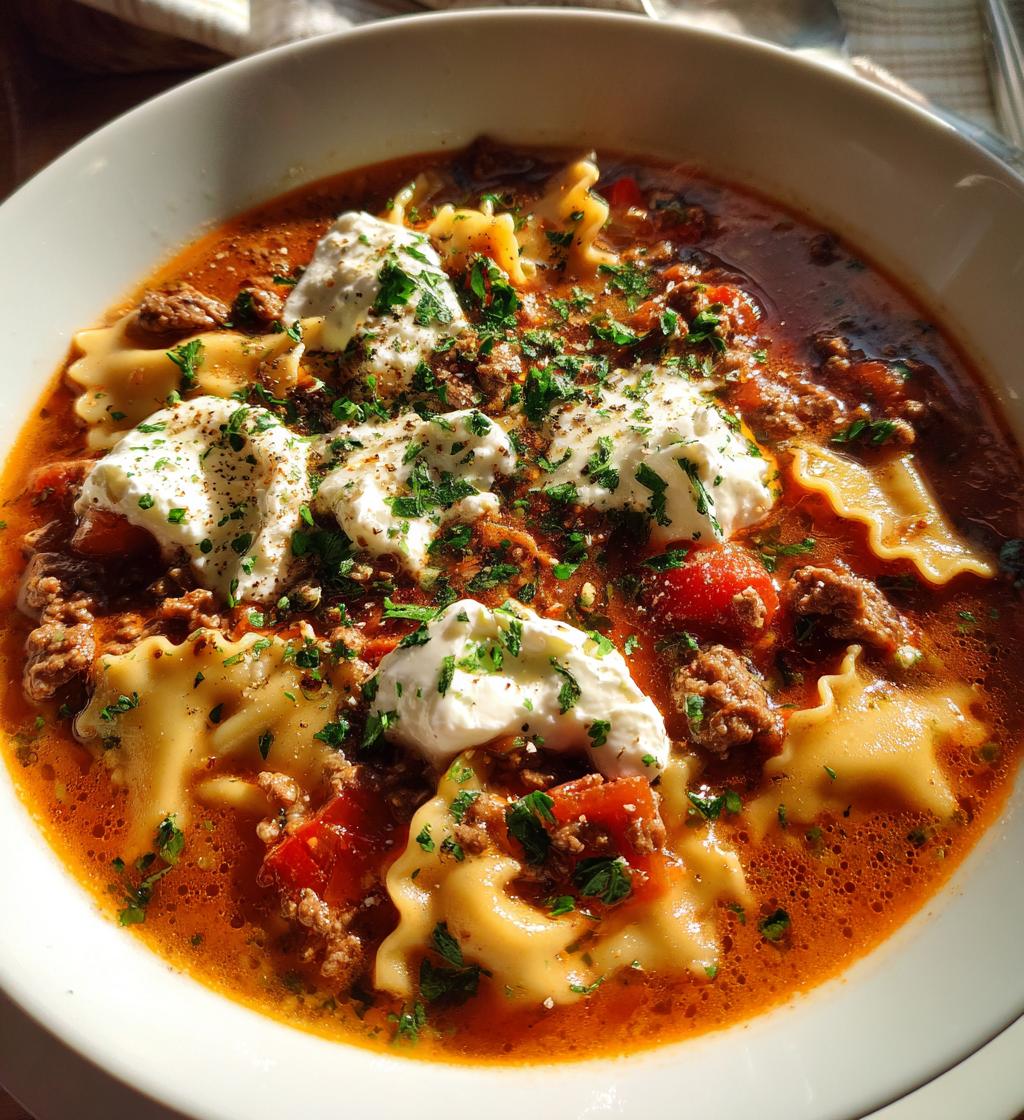 lasagna soup
