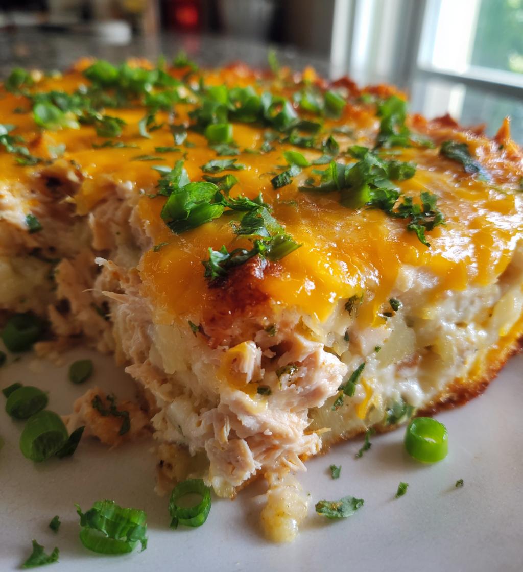 loaded potato ranch chicken casserole - detail 1