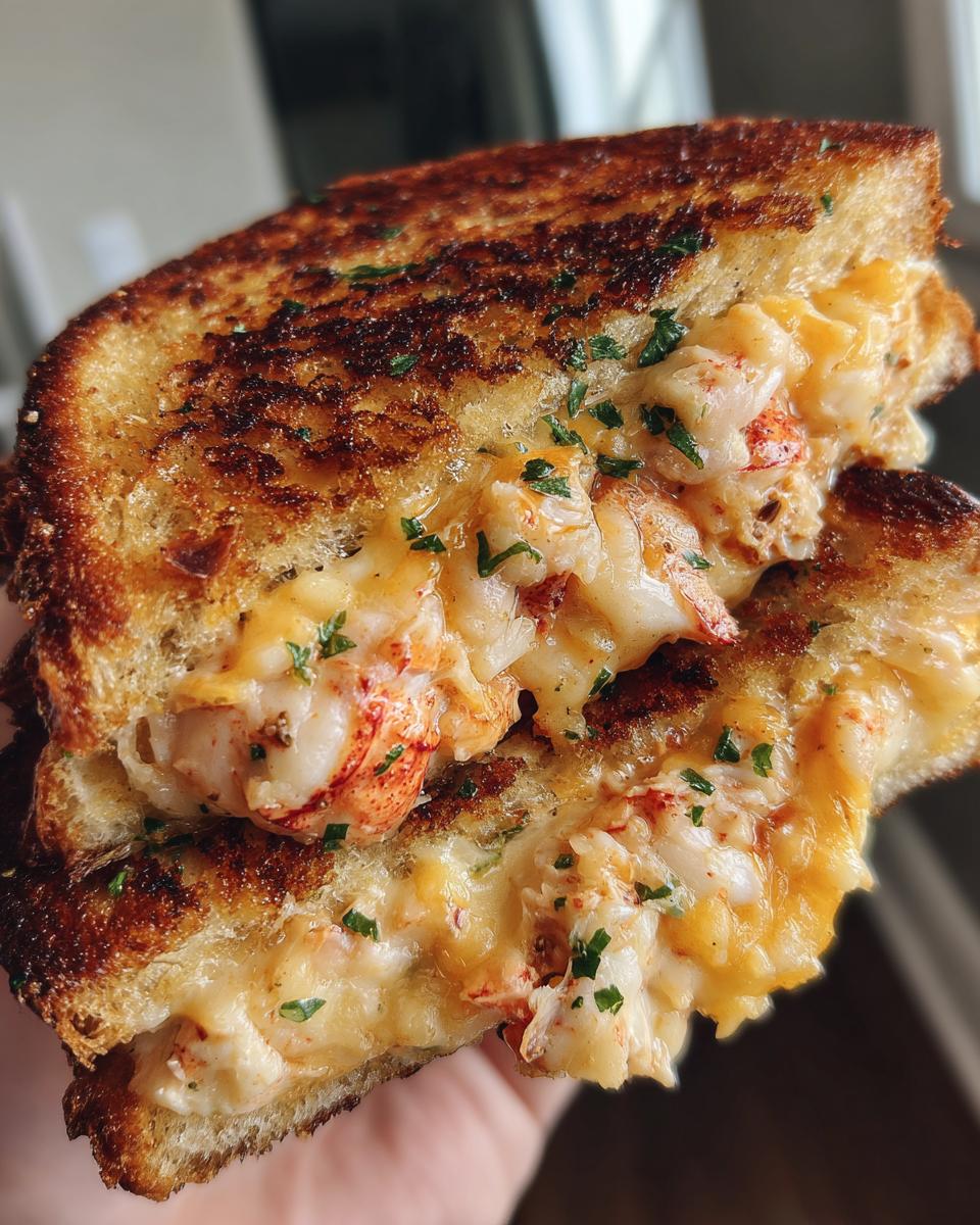 lobster grilled cheese sandwich - detail 1