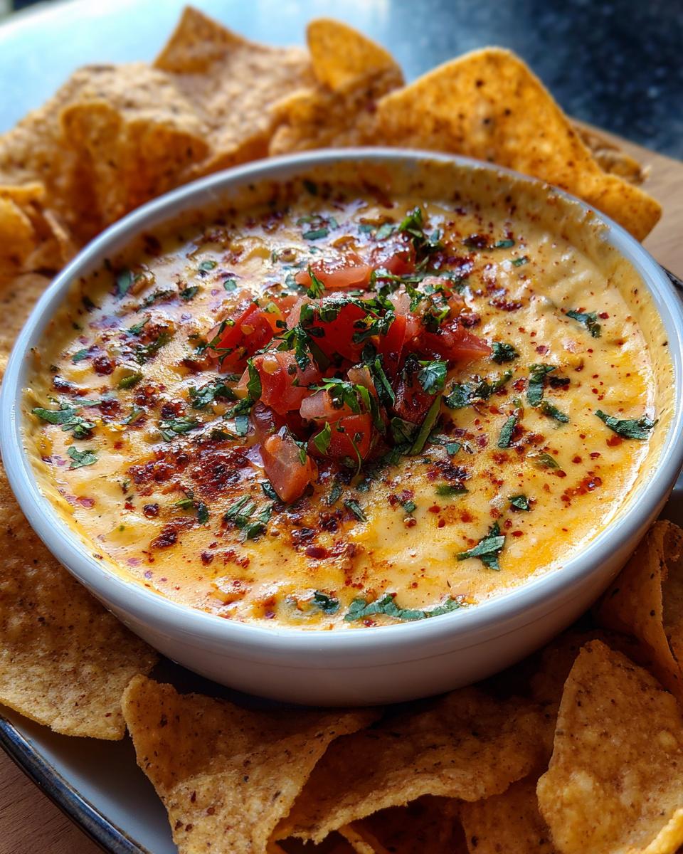 mexican cheese dip - detail 1