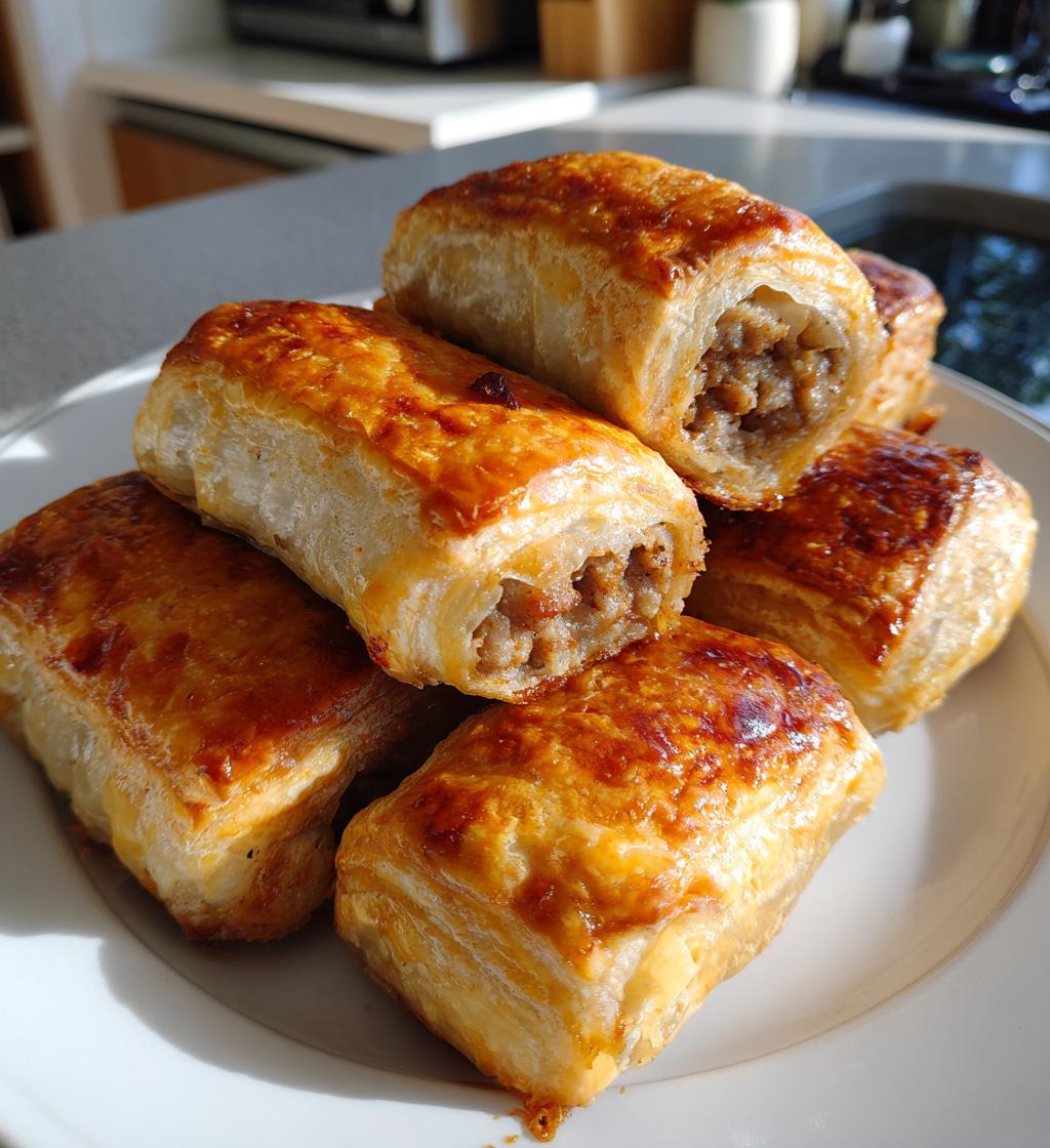 minced crocodile sausage rolls - detail 1