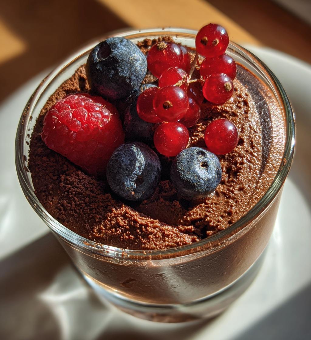 mousse dessert - detail 1
