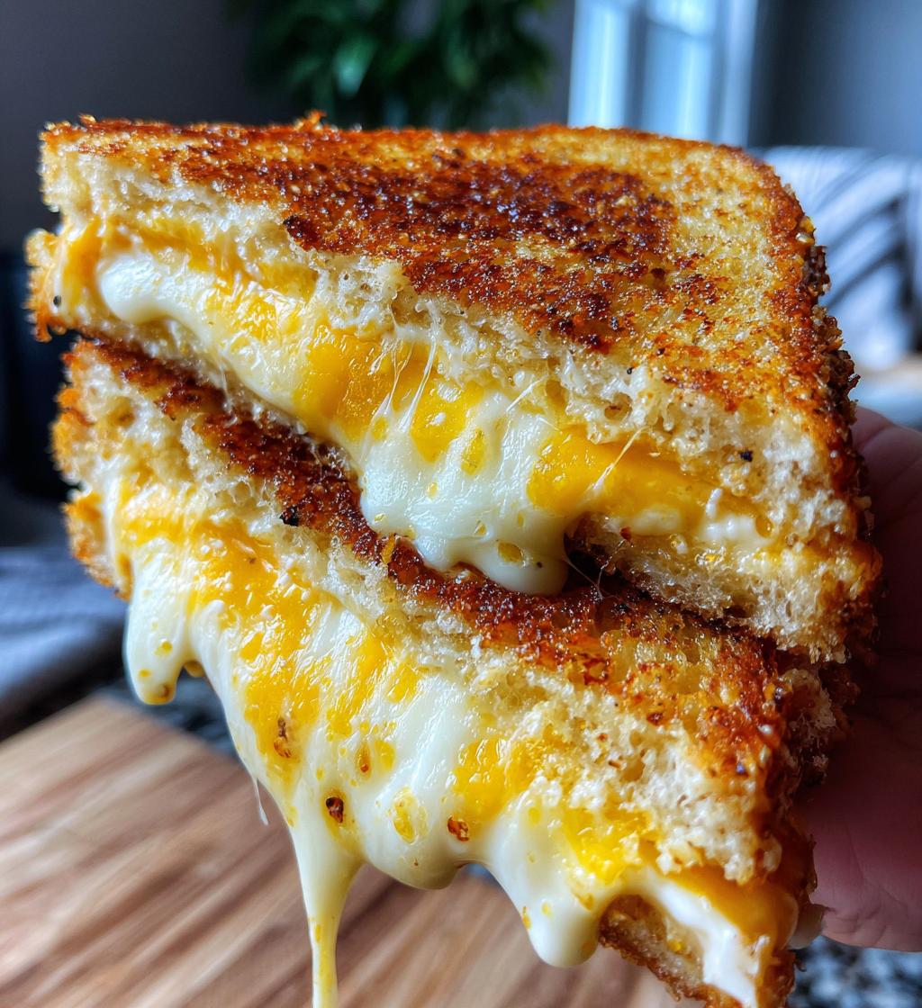 multi cheese grilled cheese - detail 1